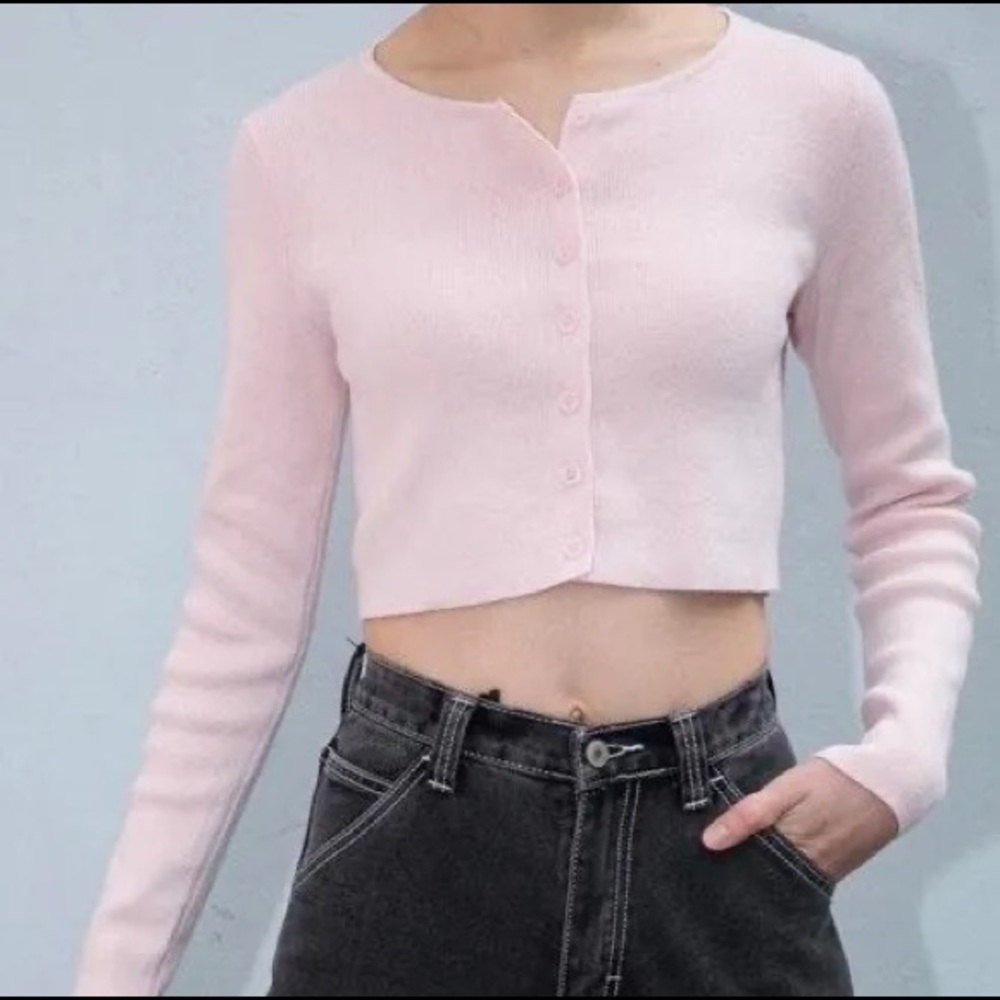 Brandy Melville light pink Cardigan